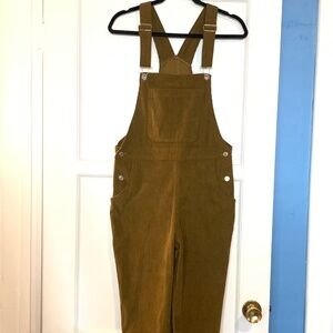 Brown Corduroy Overalls